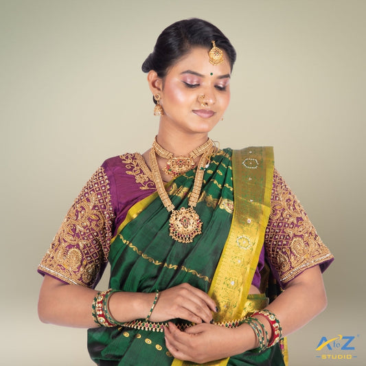 Aari Work Bridal Blouses – Shop the Collection at AtoZ Studio