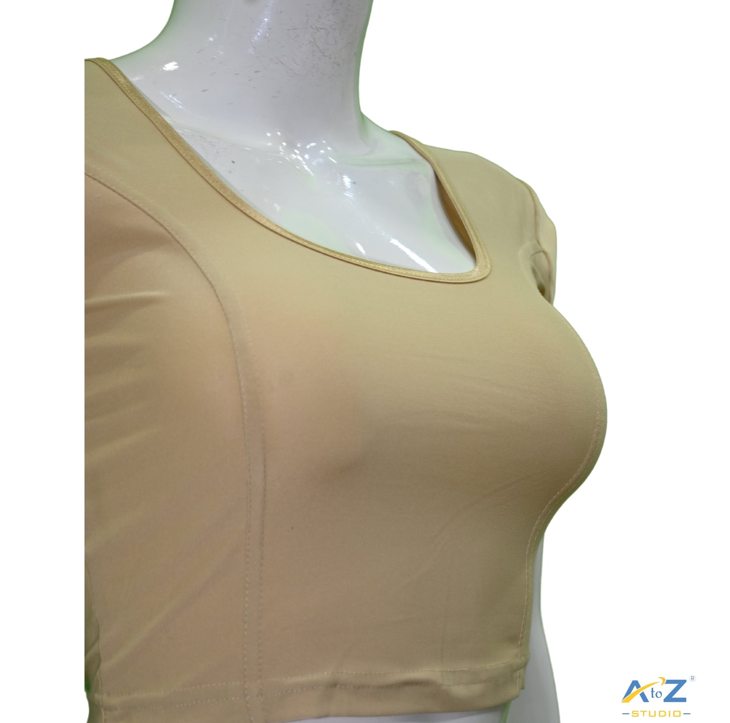 Butter Polyester Lycra Plain Short Sleeves
