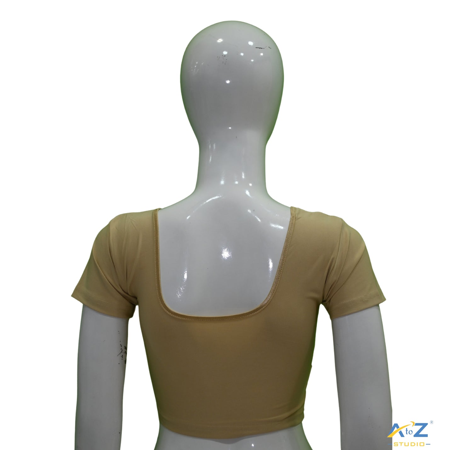Butter Polyester Lycra Plain Short Sleeves
