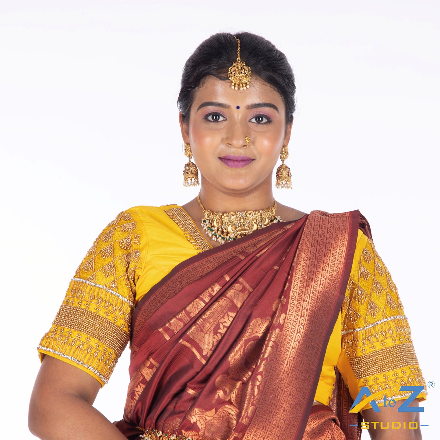 Light yellow Silk Cloth Blouse with Kite Design