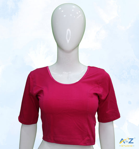 Rani Cotton Lycra Blouse - Plain