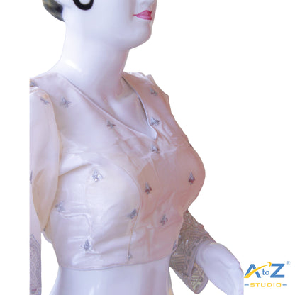 Cream Silk Blouse