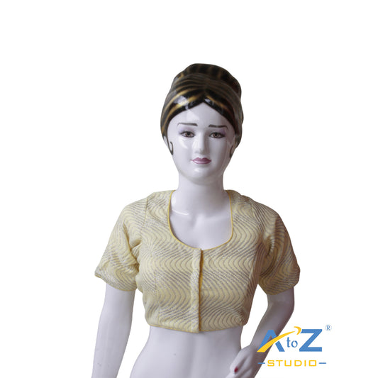 Light Yellow Sparkle Sequin Blouse