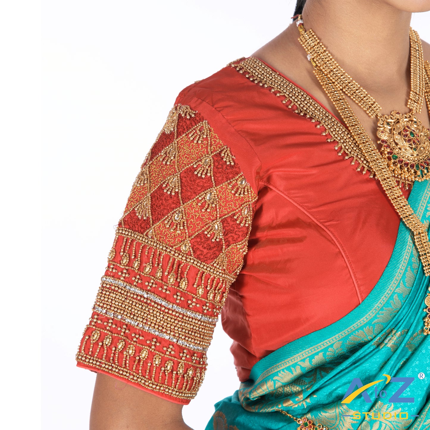 Magenta pink Silk Cloth Blouse with Kite Design