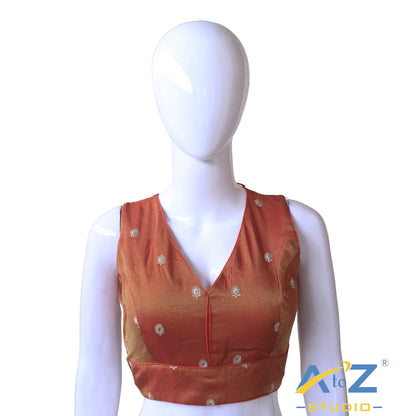 Rani Crushed Silk Embroidered Blouse