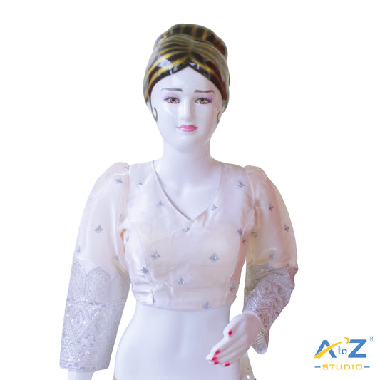 Cream Silk Blouse