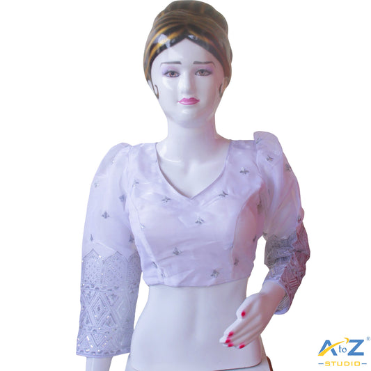 White Silk Blouse