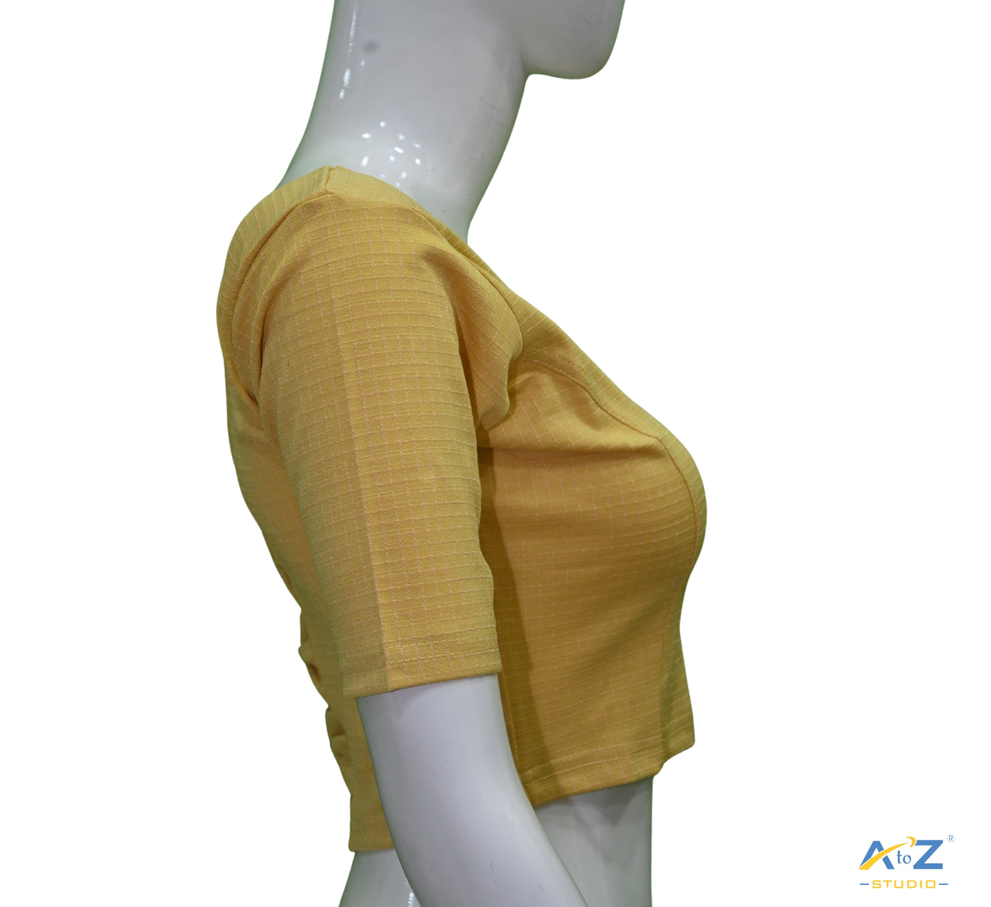 Lirial  Cotton Lycra Blouse with Micro Checks