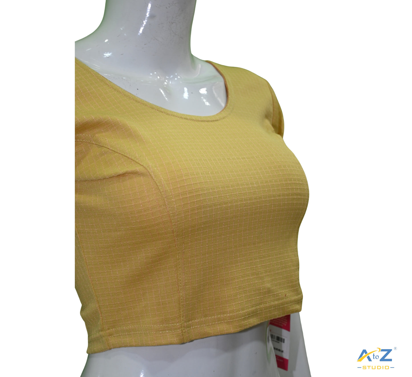 Lirial  Cotton Lycra Blouse with Micro Checks