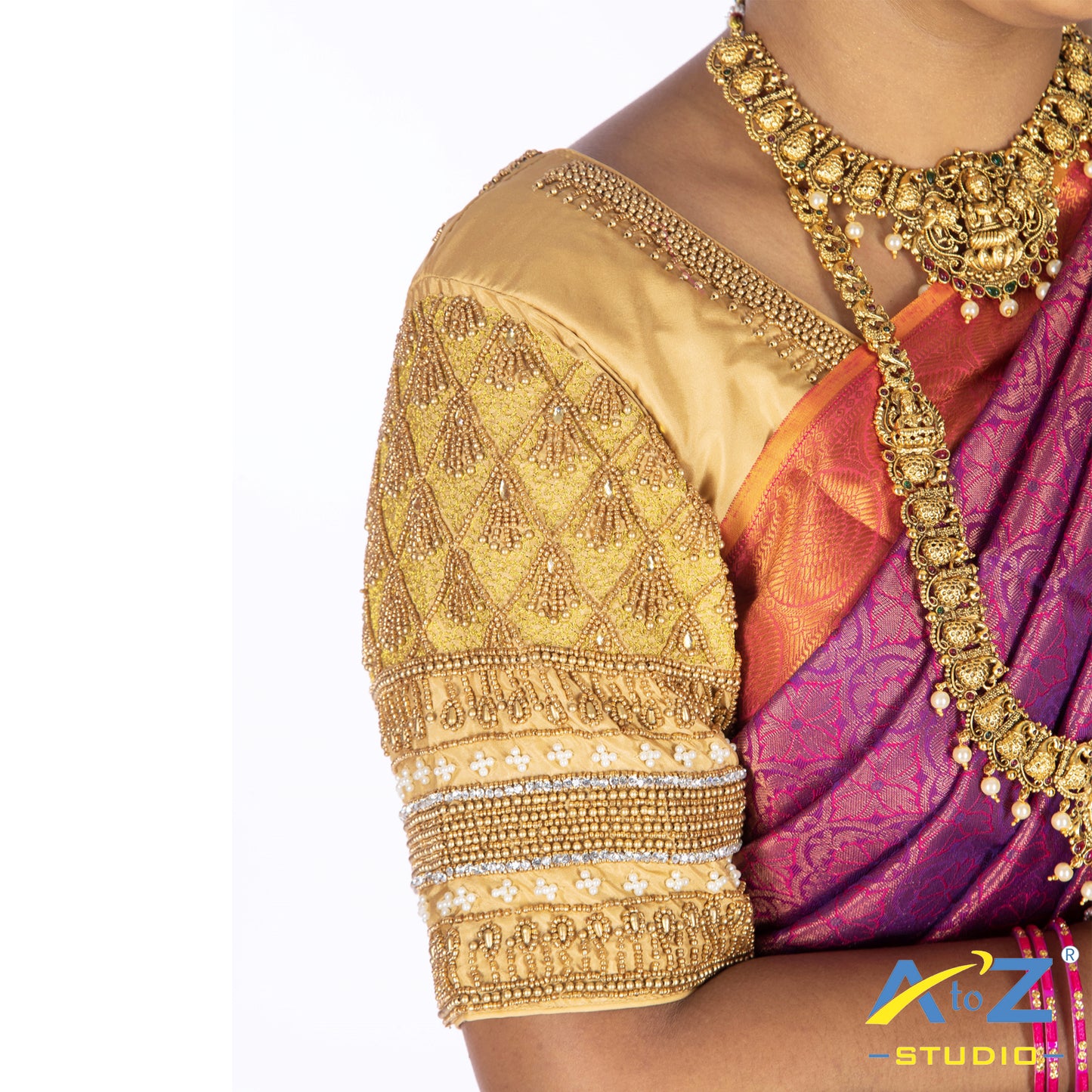 Ivory' Silk Cloth Blouse with Kite Design