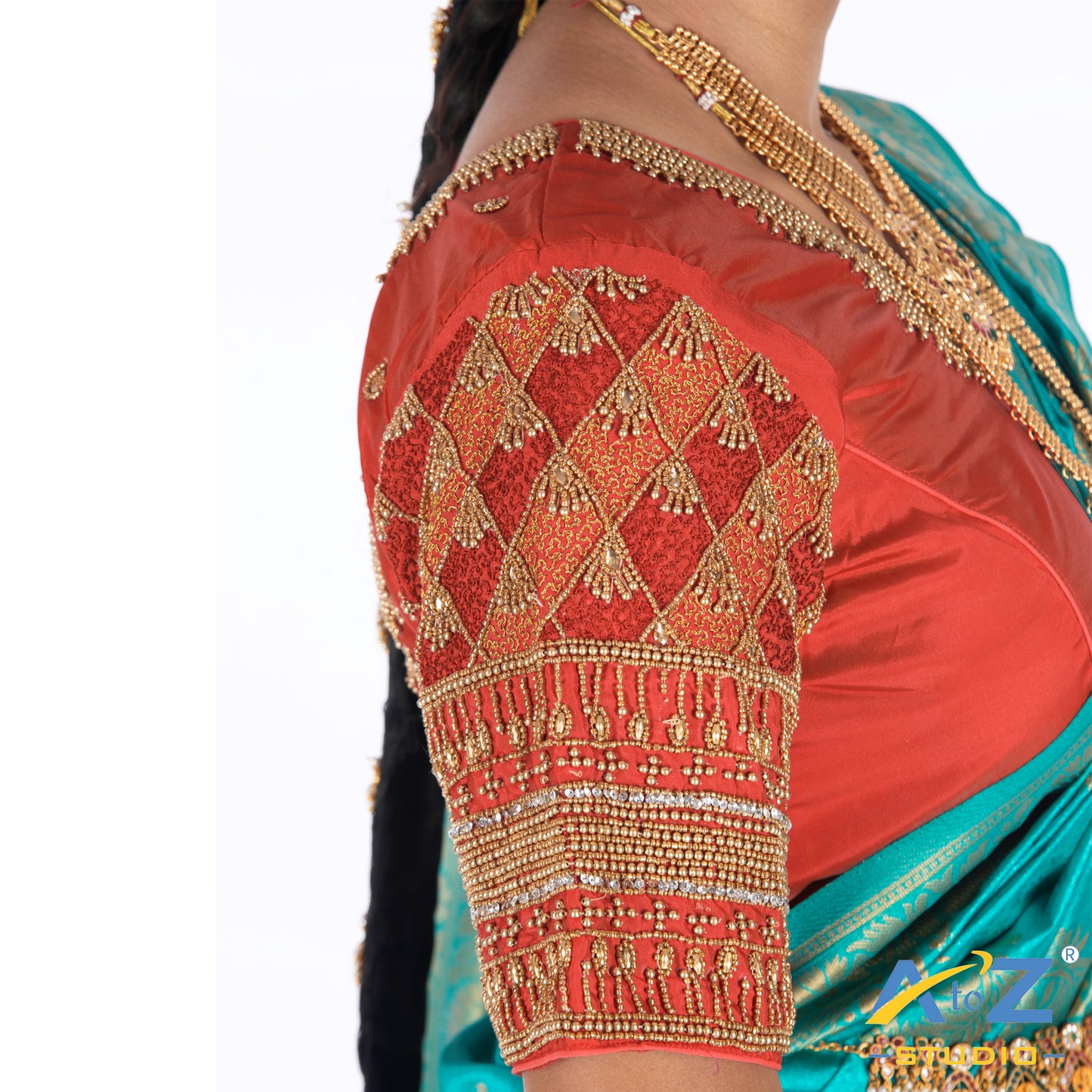 Magenta pink Silk Cloth Blouse with Kite Design