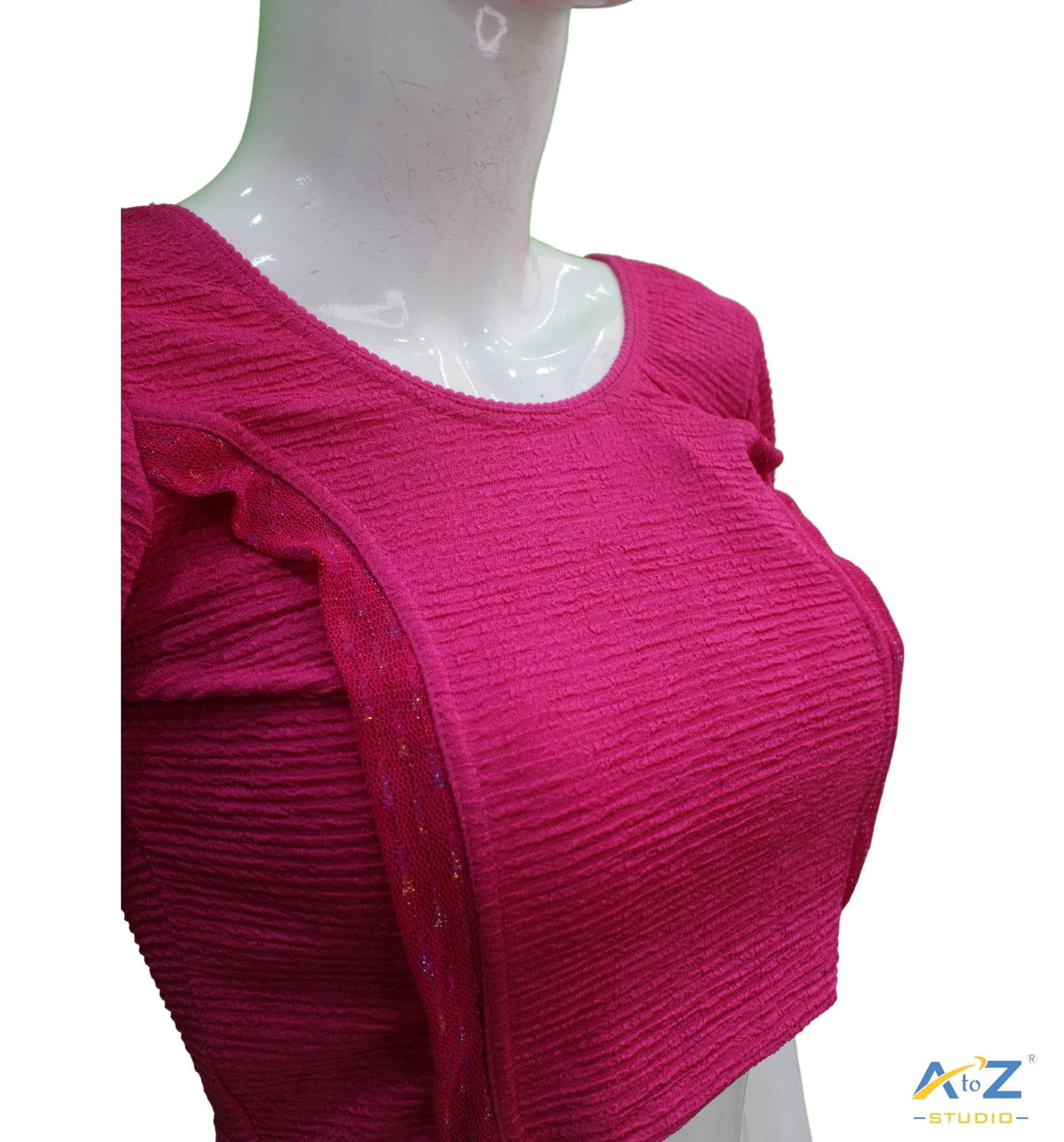 Rani Crush Blouse with Tissue Lines