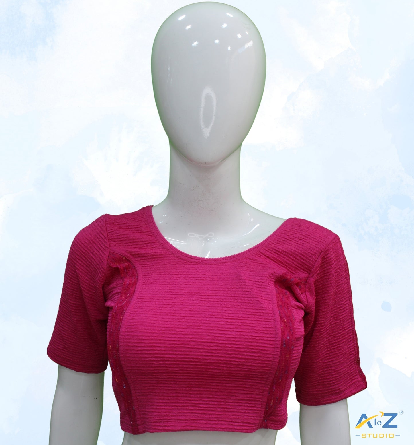 Rani Crush Blouse with Tissue Lines