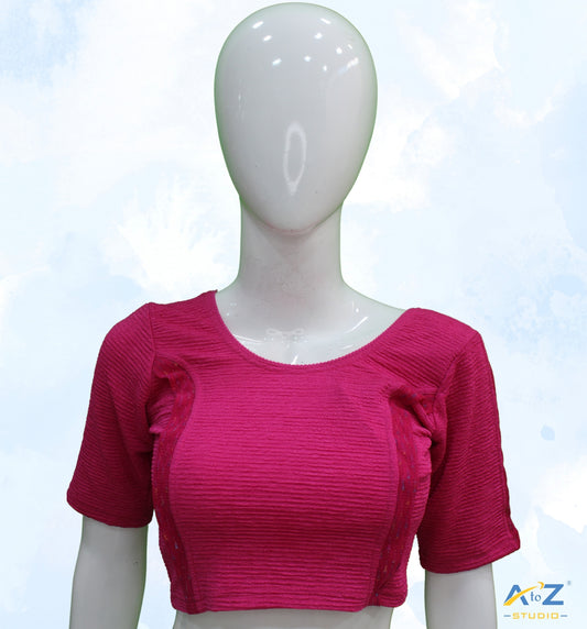 Rani Crush Blouse with Tissue Lines