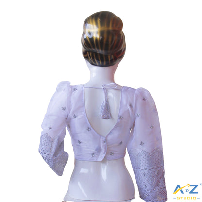 White Silk Blouse