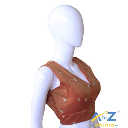 Rani Crushed Silk Embroidered Blouse