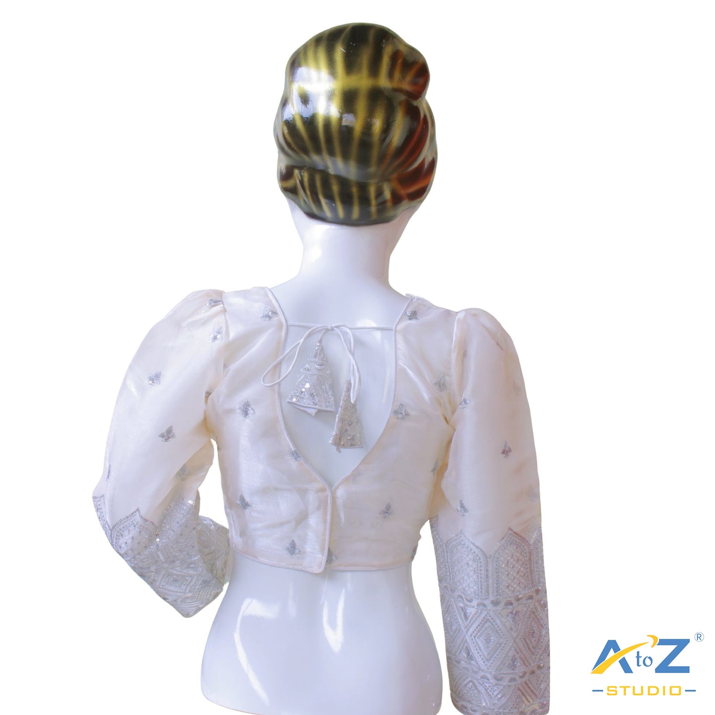 Cream Silk Blouse