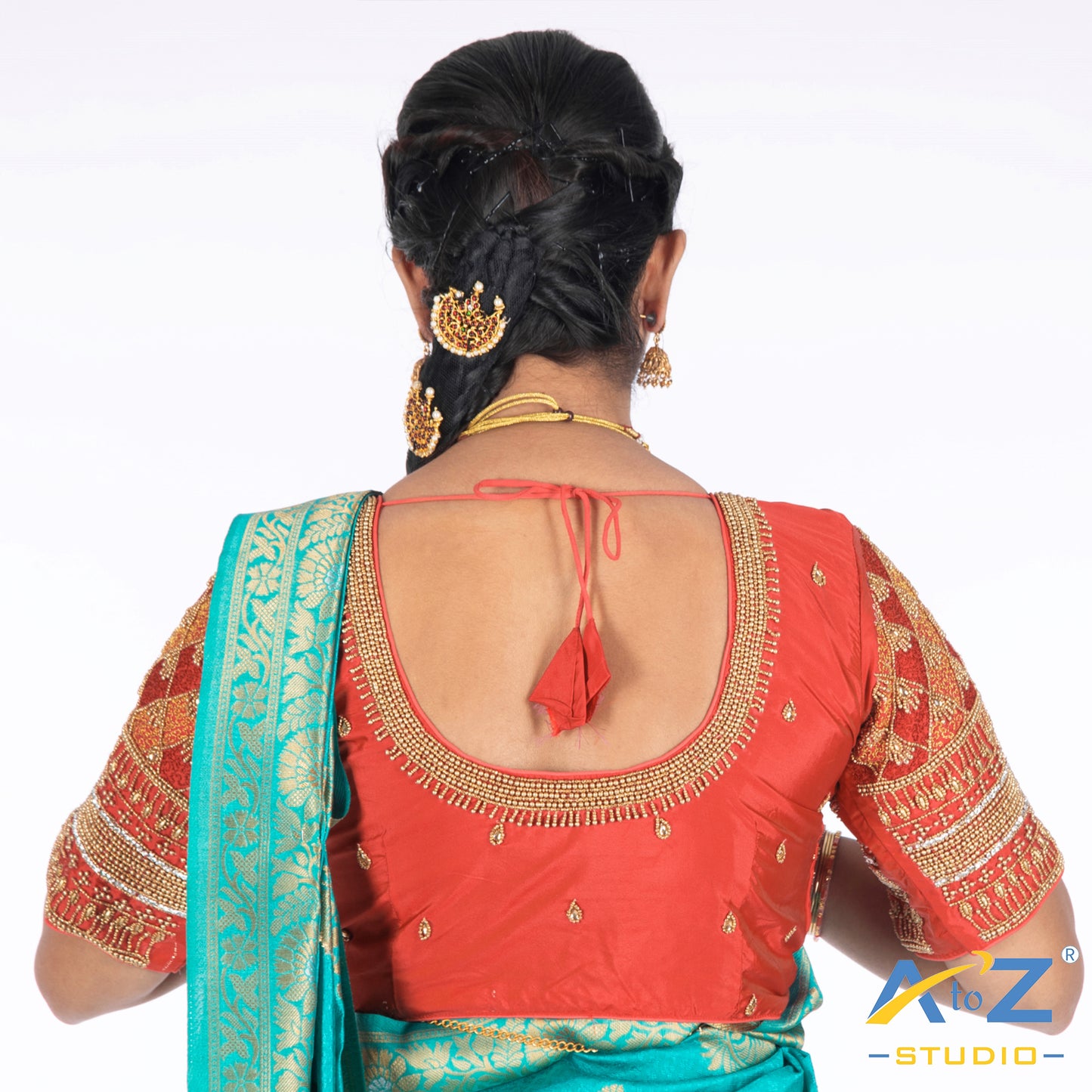 Magenta pink Silk Cloth Blouse with Kite Design
