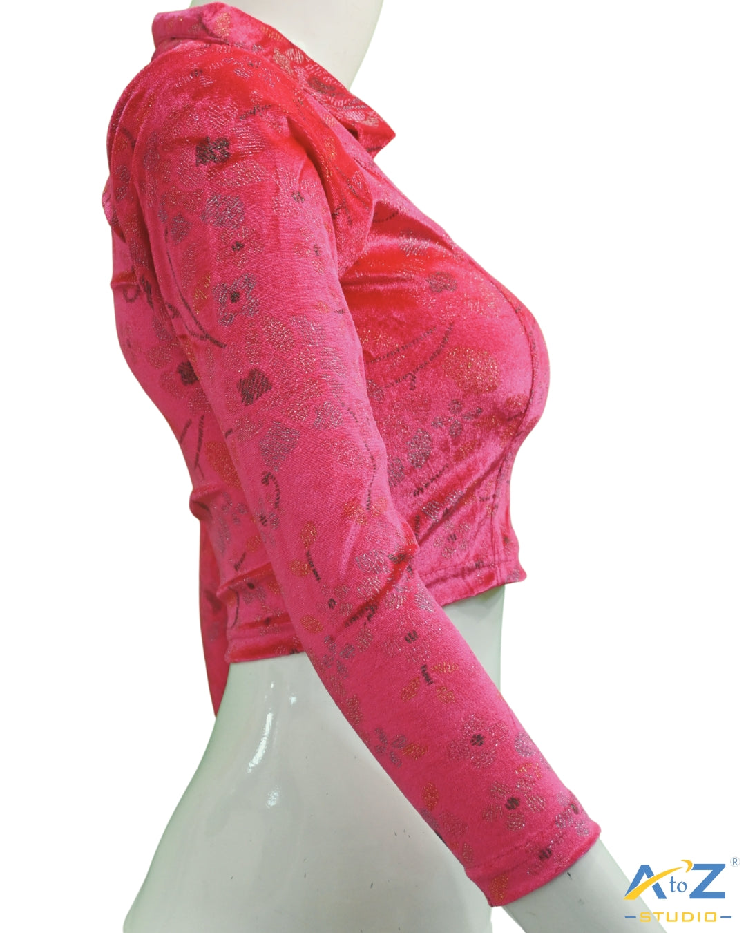 Rani Velvet Blouse with Floral Prints