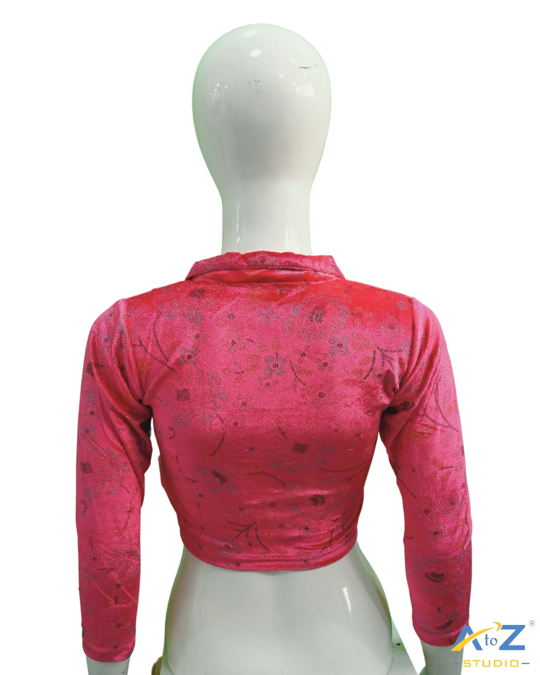 Rani Velvet Blouse with Floral Prints