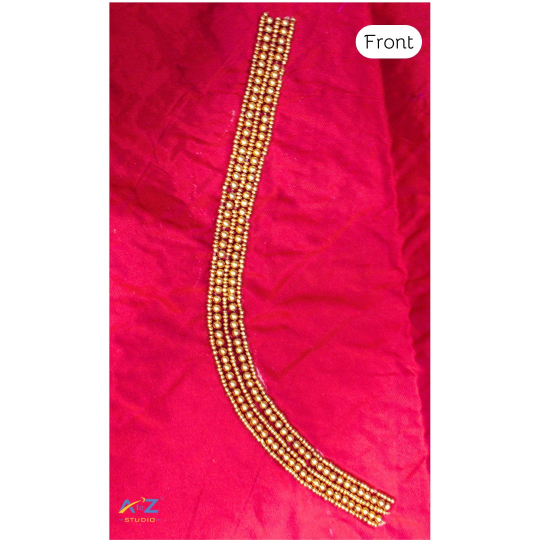 Rani Silk Blouse Piece With Thread Work