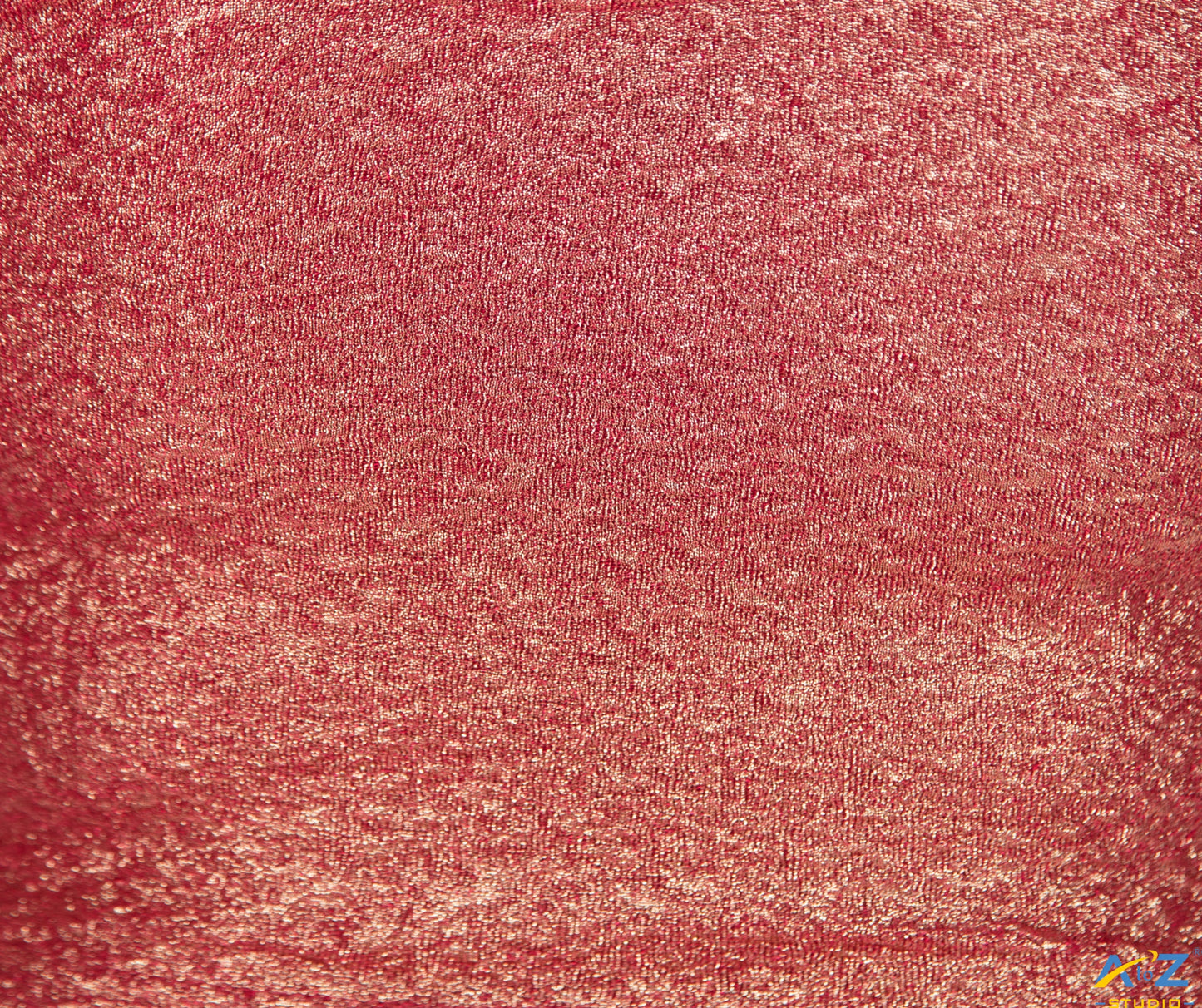 Maroon Tissue Lycra Blouse with Golden Crumble