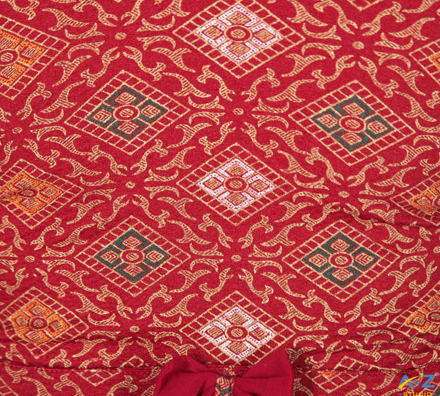 Maroon Crush Blouse with Kite Print