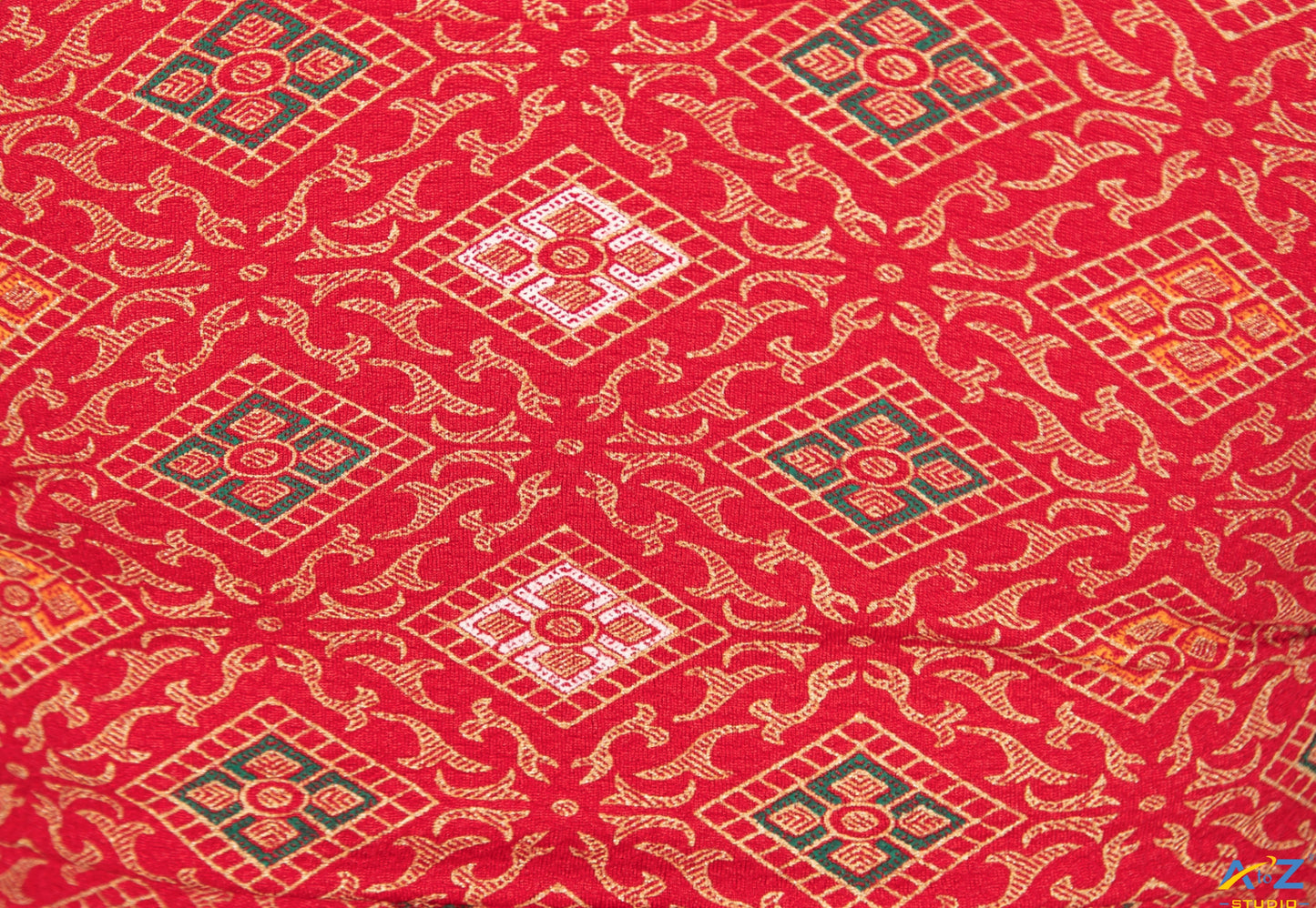 Red Crush Blouse with Kite Print
