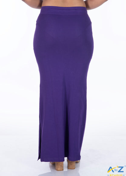Purple  Plain Cotton Shapewear