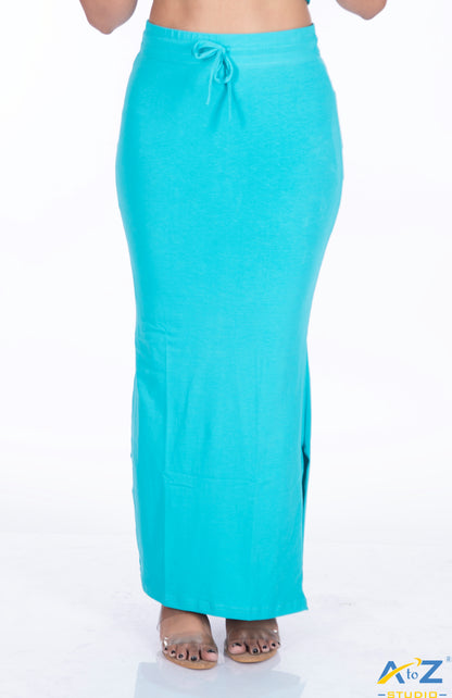 Sky Blue Plain Cotton Shapewear