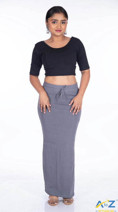 Steel Grey Plain Cotton Shapewear