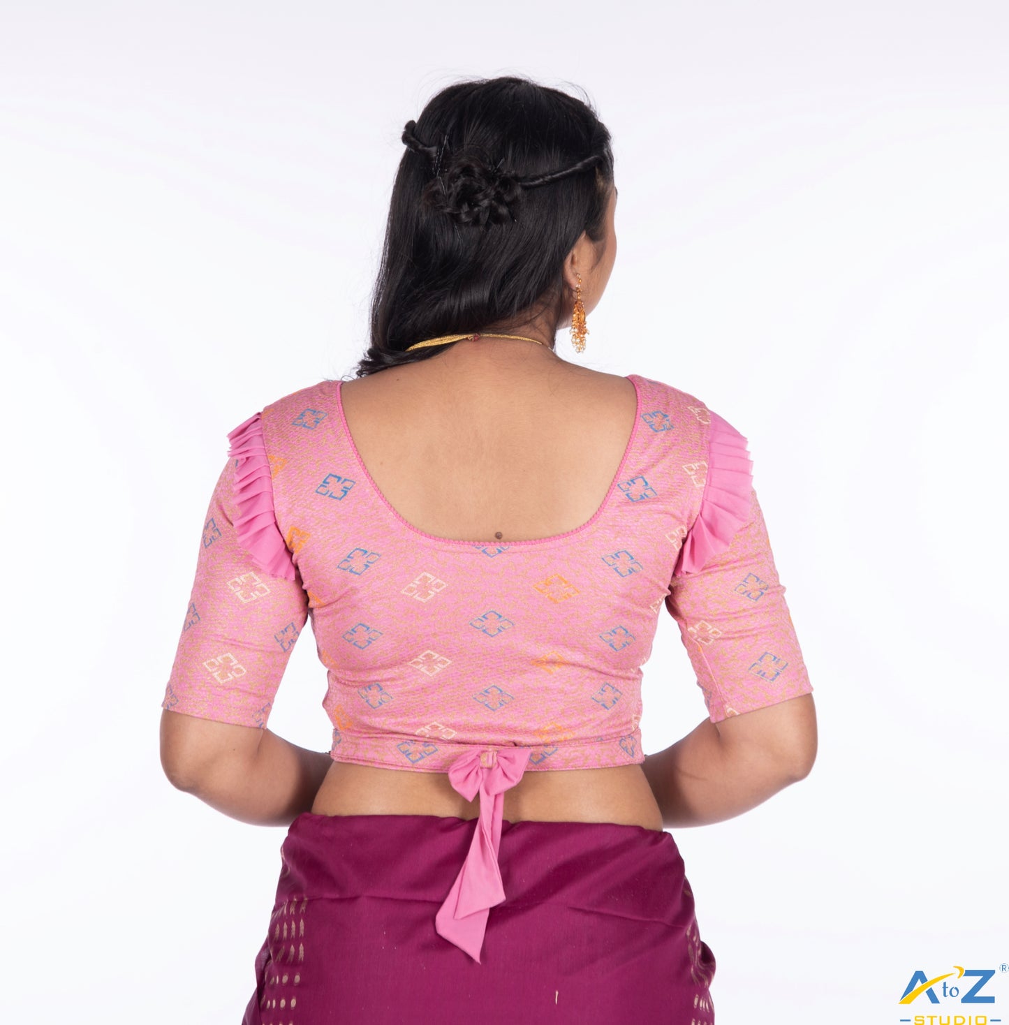 Pink Crush Blouse with Kite Print