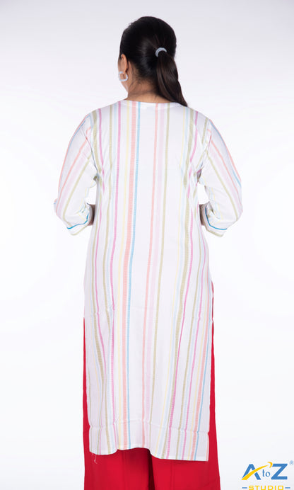Simple White Kurti – The Standard of Elegance